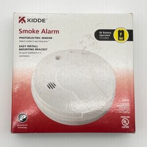Kidde P9050 Photoelectric Smoke Alarm Battery Operated White UL Listed NIB